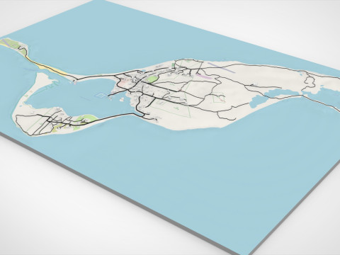 Cuttyhunk Island, Massachusetts, USA 3D Modell