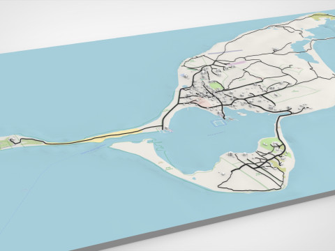 Cuttyhunk Island, Massachusetts, USA 3D Modell