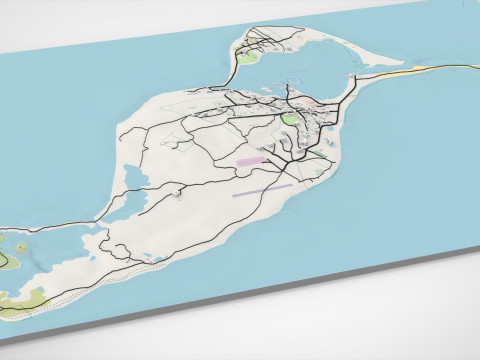 Cuttyhunk Island, Massachusetts, USA 3D Modell