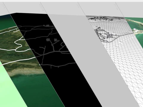 Isola Cuttyhunk Massachusetts USA Modello 3D