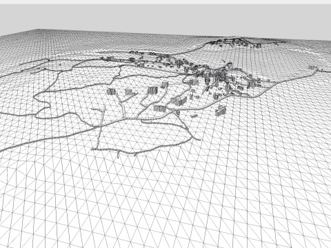 Isola Cuttyhunk Massachusetts USA Modello 3D