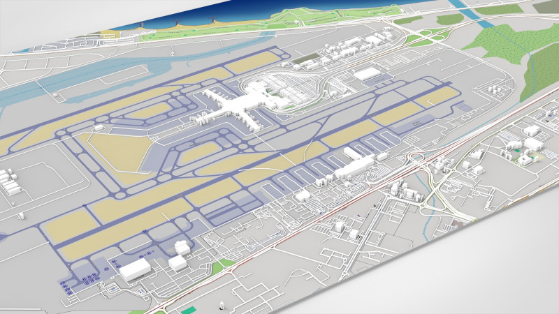 Bandara Internasional Muscat Oman Model 3D .c4d .max .obj .3ds .fbx .stl .blend 