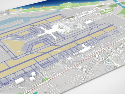 Bandara Internasional Muscat Oman Model 3D