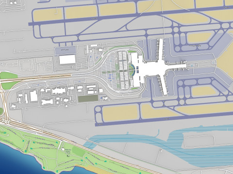 Bandara Internasional Muscat Oman Model 3D