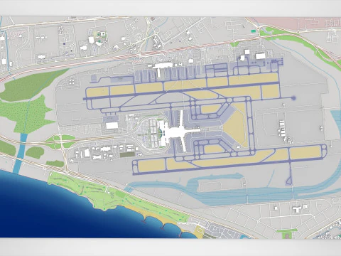 マスカット国際空港 オマーン 3Dモデル
