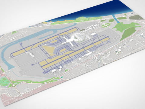 Bandara Internasional Muscat Oman Model 3D