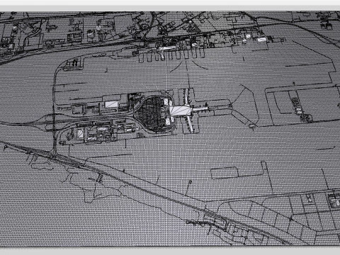 マスカット国際空港 オマーン 3Dモデル