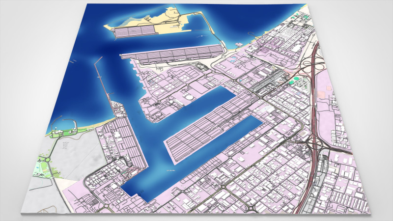 The Logo Island Dubai UAE 3D Model .c4d .max .obj .3ds .fbx .stl .blend 