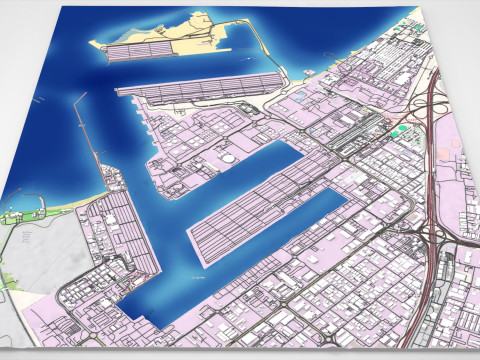 The Logo Island Dubai UAE 3D Model