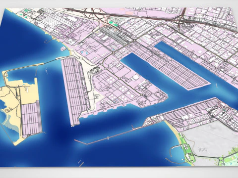 The Logo Island Dubai UAE 3D Model