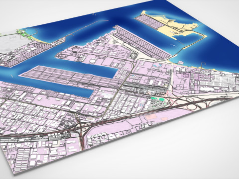 The Logo Island Dubai UAE 3D Model