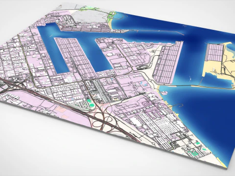 The Logo Island Dubai UAE 3D Model