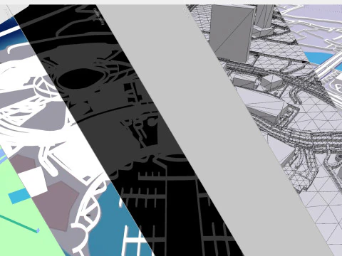 Quartiere del porto di Dubai Creek a Dubai Modello 3D