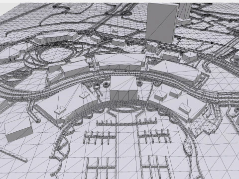 Quartiere del porto di Dubai Creek a Dubai Modello 3D