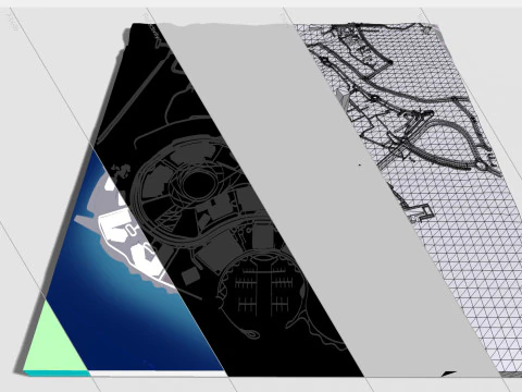 Quartiere del porto di Dubai Creek a Dubai Modello 3D