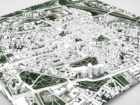 波兰波兹南城市景观 3D 模型