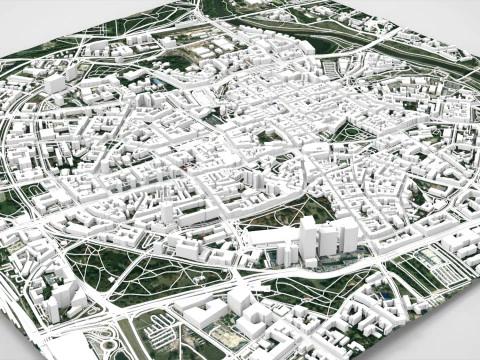 Paesaggio urbano Poznan Polonia Modello 3D