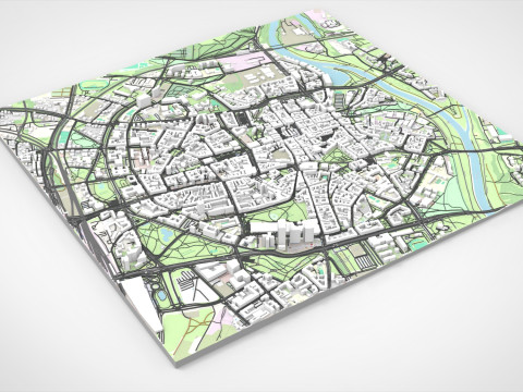 波兰波兹南城市景观 3D 模型