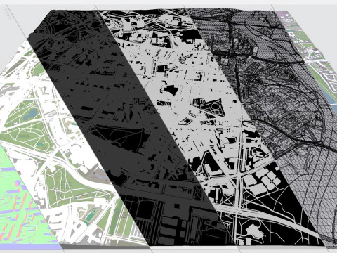 Paesaggio urbano Poznan Polonia Modello 3D