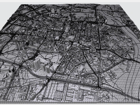 Paesaggio urbano Poznan Polonia Modello 3D