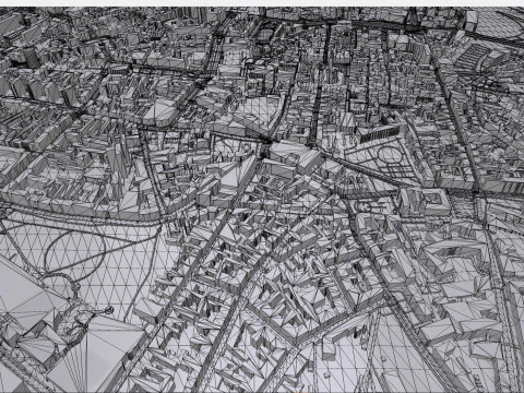 Paesaggio urbano Poznan Polonia Modello 3D