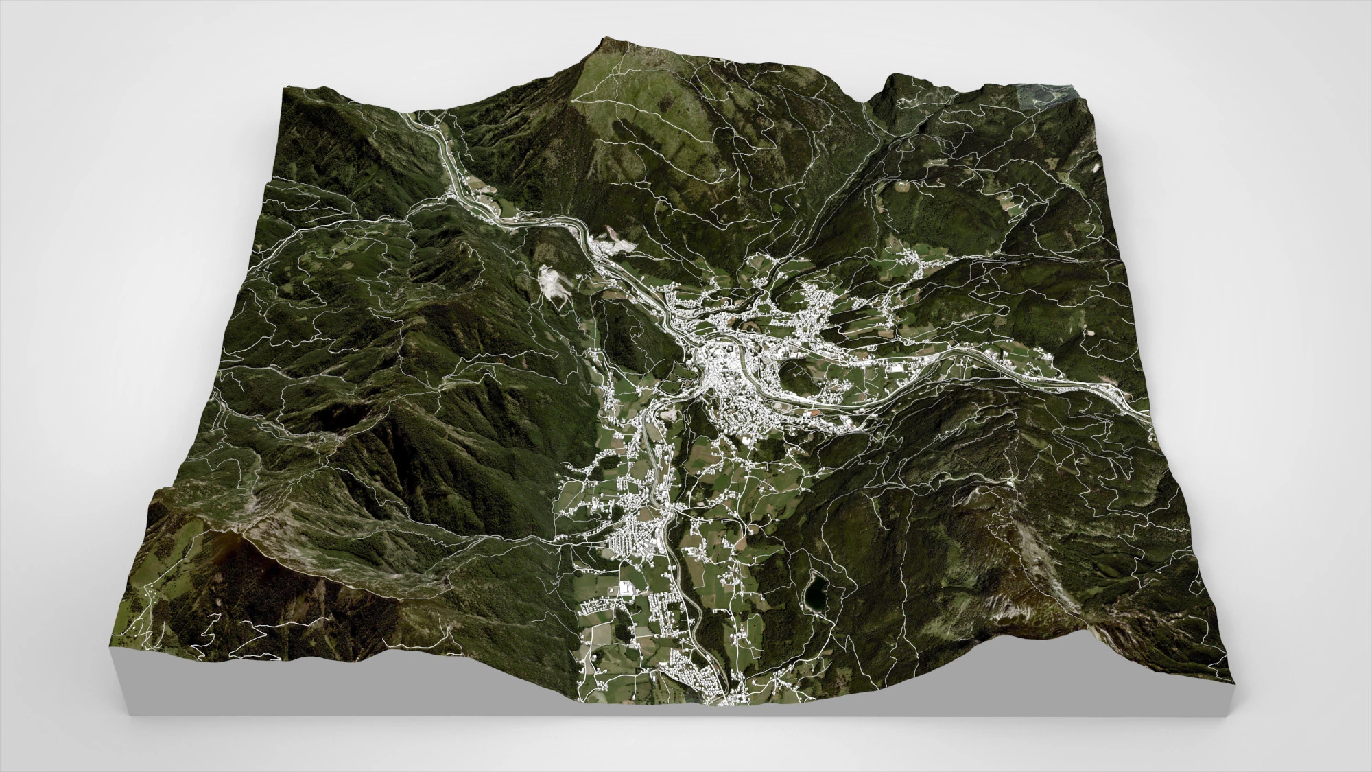 Cityscape Garmisch Partenkirchen Bavaria Germany 3D Model .c4d .max .obj .3ds .fbx .stl .blend 