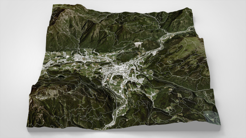 Paisaje Urbano Bad Ischl Austria Modelo 3D .c4d .max .obj .3ds .fbx .stl .blend 