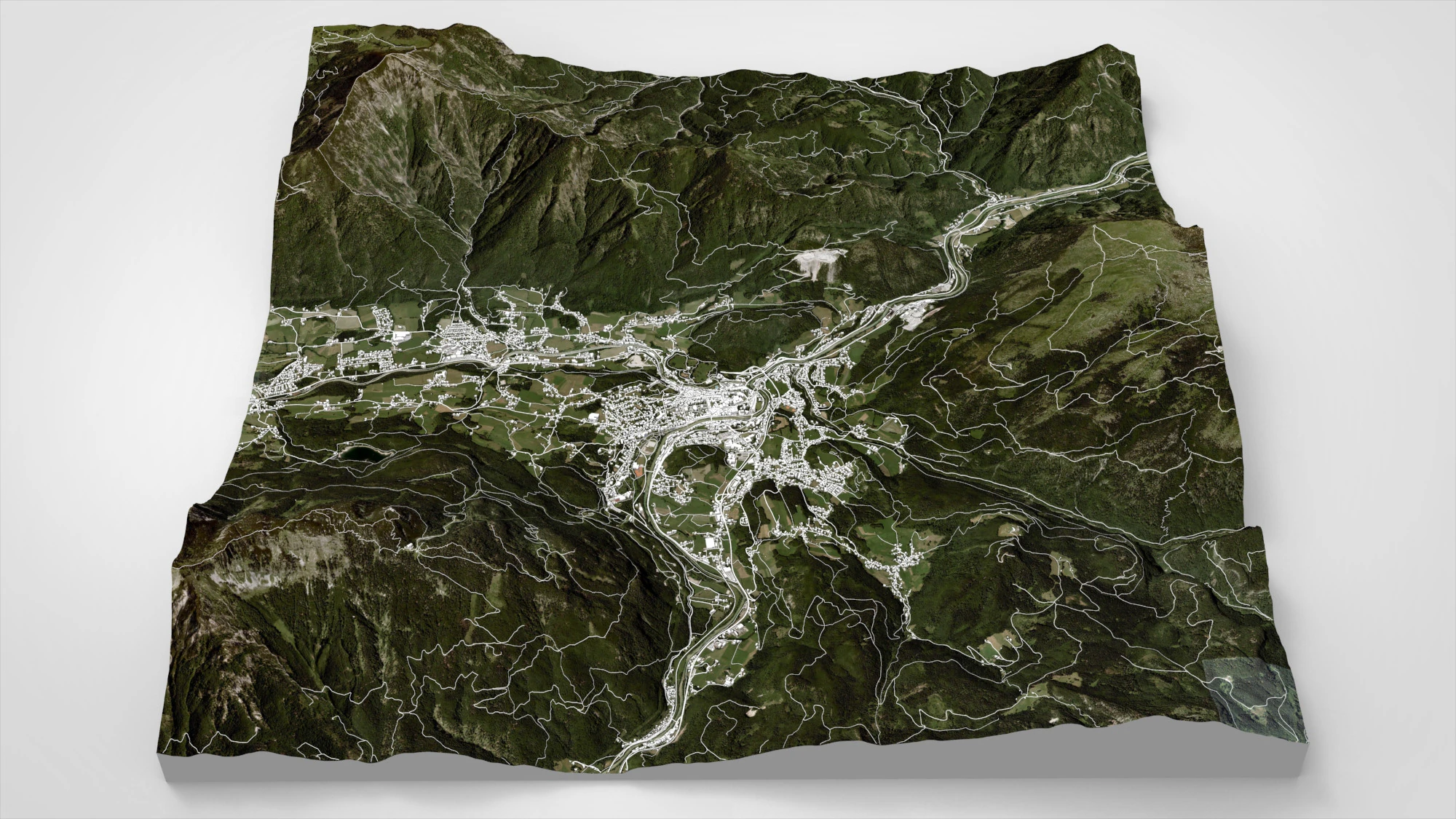 Paesaggio urbano Bad Ischl Austria Modello 3D .c4d .max .obj .3ds .fbx .stl .blend 