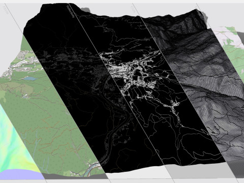 Paisaje Urbano Bad Ischl Austria Modelo 3D