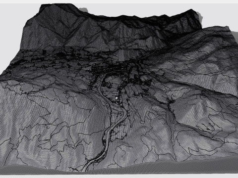 Paisaje Urbano Bad Ischl Austria Modelo 3D