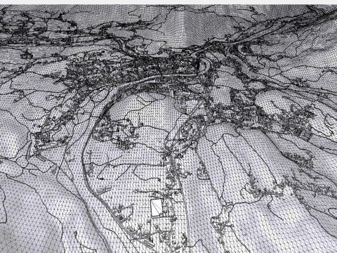 Paesaggio urbano Bad Ischl Austria Modello 3D
