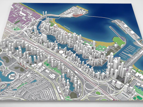 Dubai Marina United Arab Emirates 3D Model