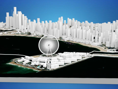 Dubai Marina United Arab Emirates 3D Model
