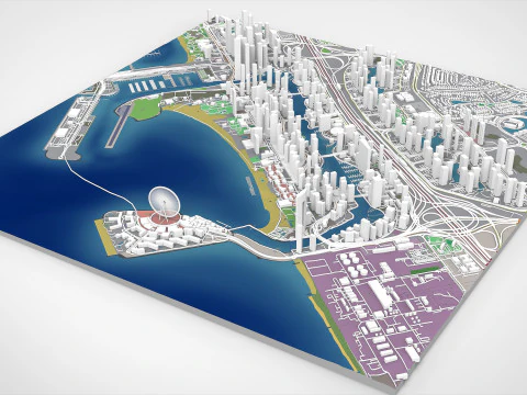 Dubai Marina United Arab Emirates 3D Model