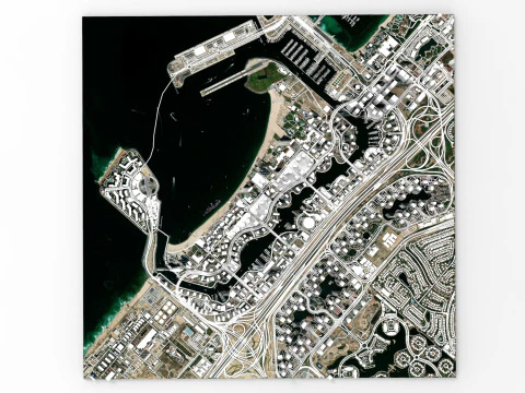 Dubai Marina United Arab Emirates 3D Model