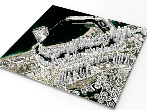 Dubai Marina United Arab Emirates 3D Model