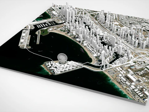 Dubai Marina United Arab Emirates 3D Model