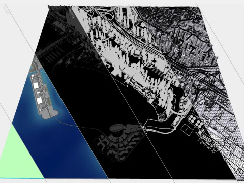 Dubai Marina United Arab Emirates 3D Model