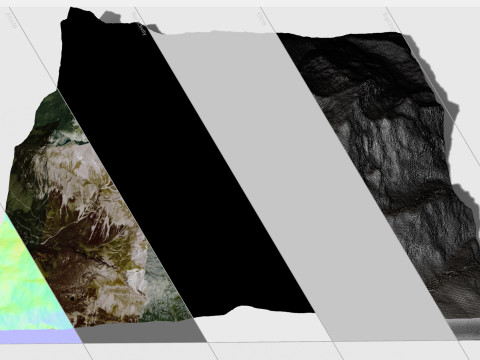 Krajobraz górski Watzmann Niemcy Model 3D