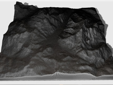 Krajobraz górski Watzmann Niemcy Model 3D