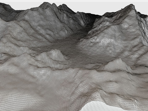 Krajobraz górski Watzmann Niemcy Model 3D