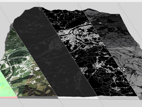 Cityscape Hallein Austria 3D Model