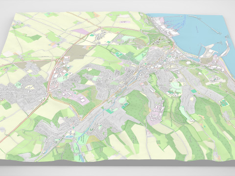 Cityscape Dover Kent England 3D Model