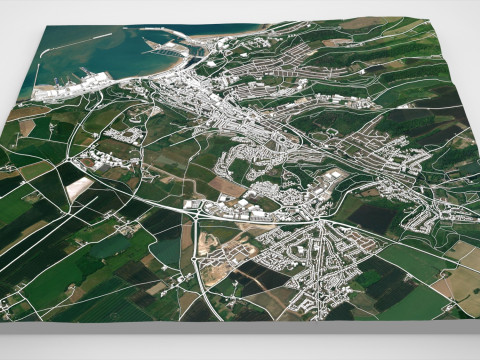 Cityscape Dover Kent England 3D Model