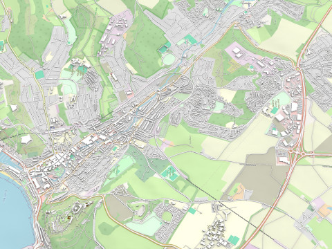 Cityscape Dover Kent England 3D Model