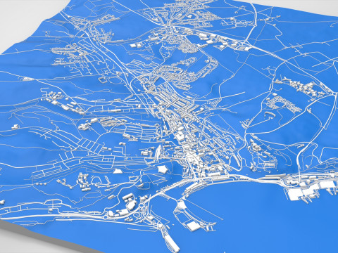 Cityscape Dover Kent England 3D Model