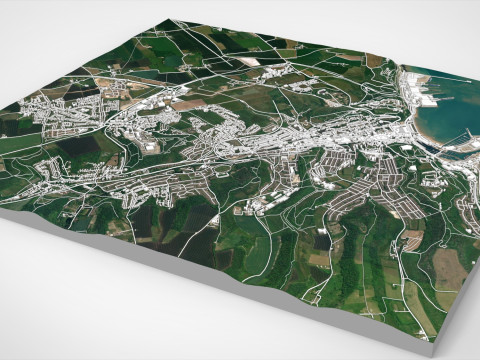 Cityscape Dover Kent England 3D Model