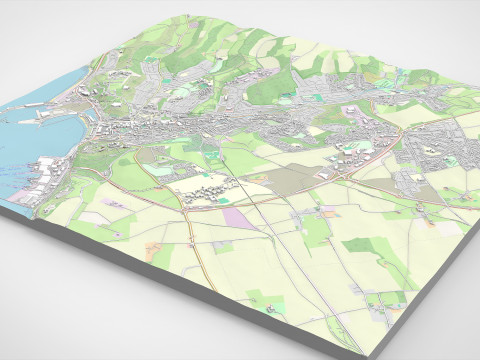 Cityscape Dover Kent England 3D Model