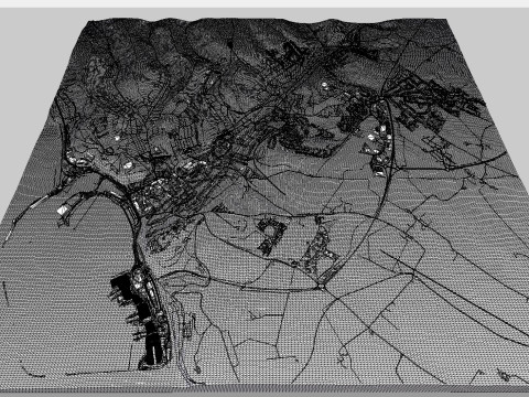 Cityscape Dover Kent England 3D Model