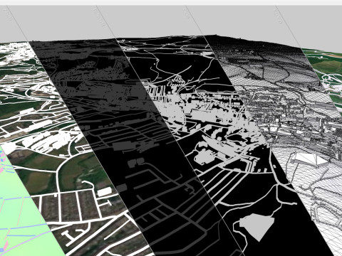 Cityscape Dover Kent England 3D Model